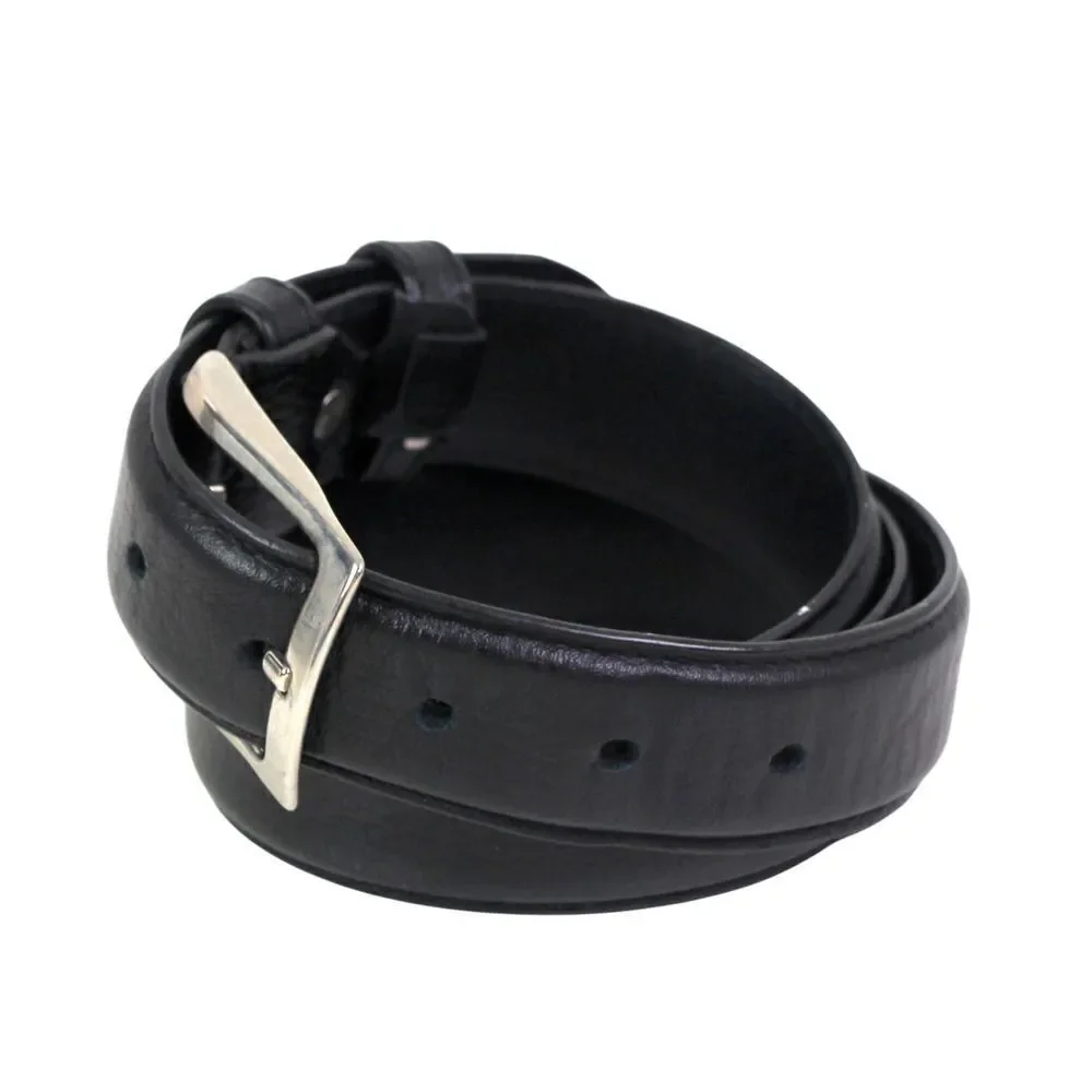 Novin Leather BLACK REAL LEATHER 1 1/4